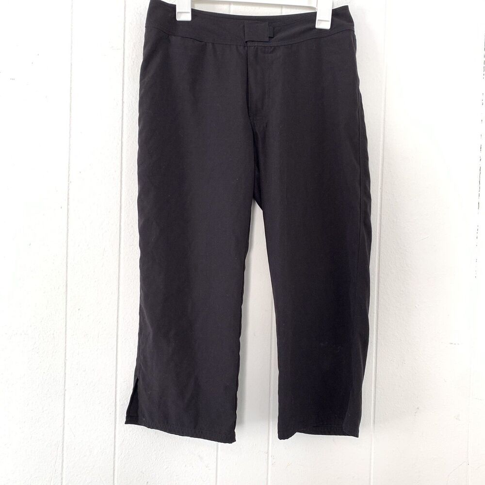 Patagonia Womens 8 Capris Pants Black Belt Loops Hiking Athletic Outdoors